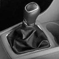 Manžeta páky řazení - Škoda Rapid - barva černá s bílým prošitím